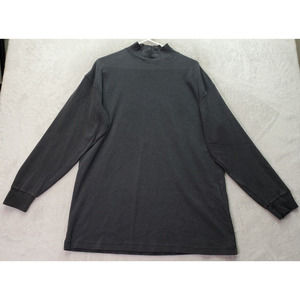 Reed Hunter Shirt Mens Size XL Gray 100%‎ Cotton Long Raglan Sleeve Mock Neck